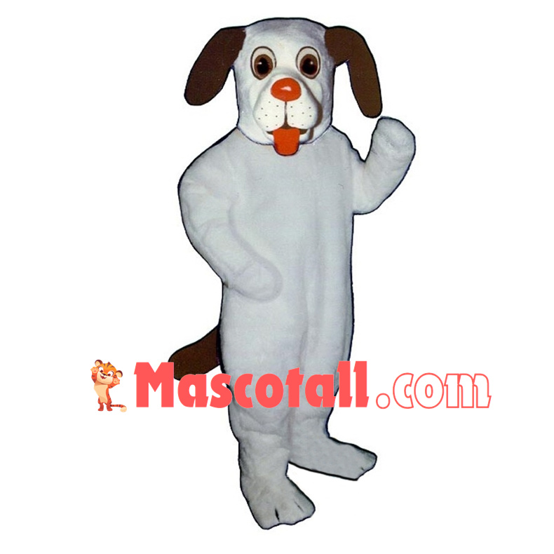 Loyal White Dog Mascot Costume 