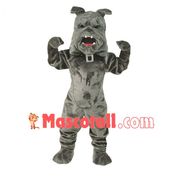 Power Gray Bully Mascot Costume 