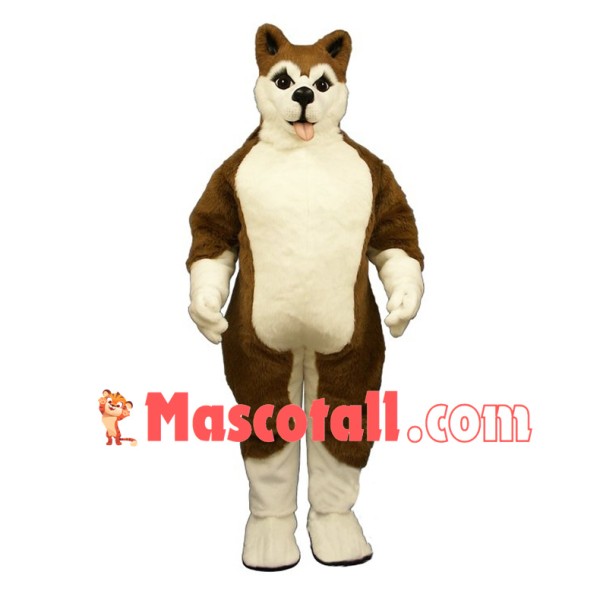 Lovely Red Alaskan Malamute Mascot Adult Costume 