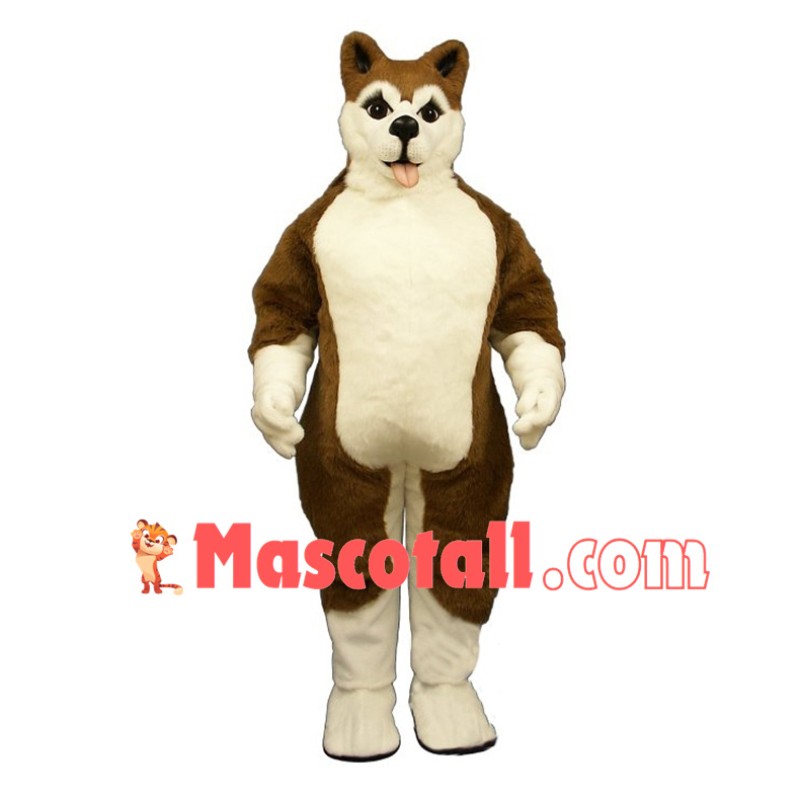 Lovely Red Alaskan Malamute Mascot Adult Costume 
