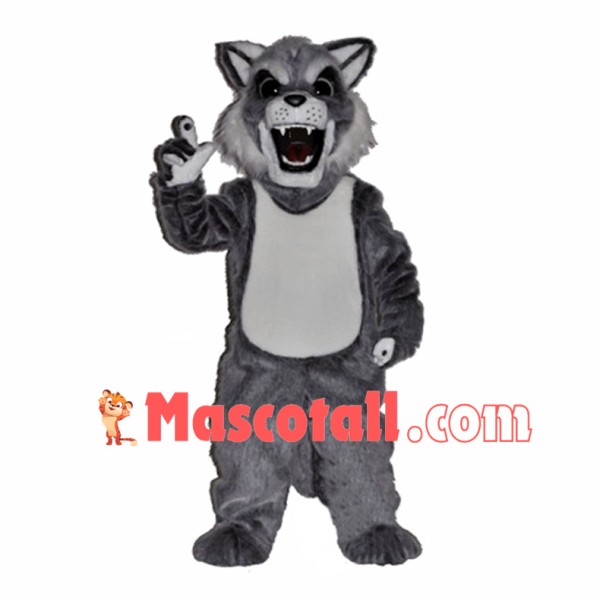 Fierce Grey Husky Mascot Adult Costume 