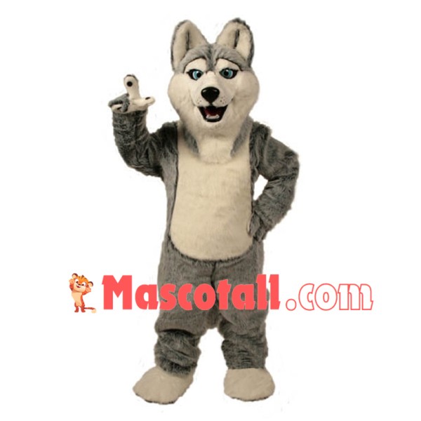 Siberian Husky Mascot Adult Costume 