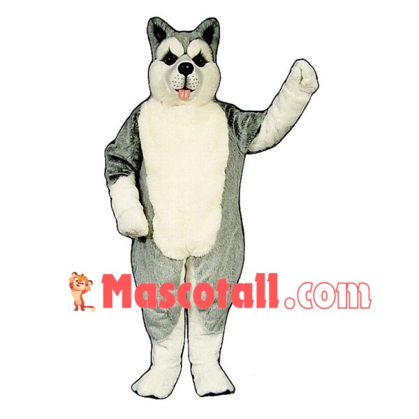 Lovely Grey Husky Mascot Adult Costume 
