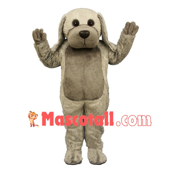 Grey Dog Mascot Adult Costume 