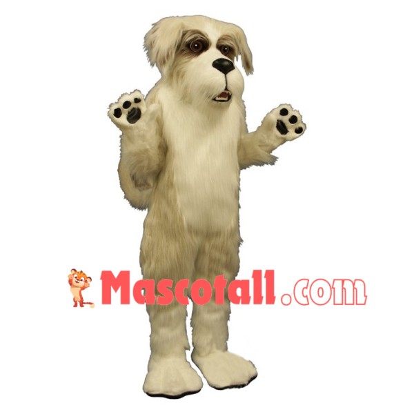 Fluffy Dog Mascot Adult Costume 