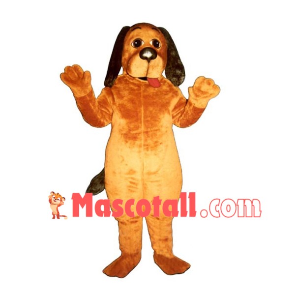 Lovely Golden Hound Dog Mascot Costume 