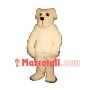Fluffy White Dog Mascot Costume 