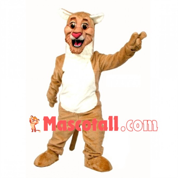 Happy Cougar Mascot Costume 