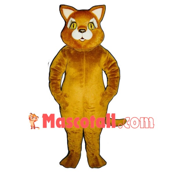Fat Cinnamon Cat Mascot Costume 