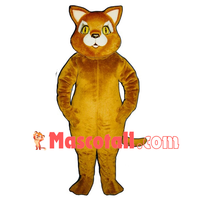 Fat Cinnamon Cat Mascot Costume 