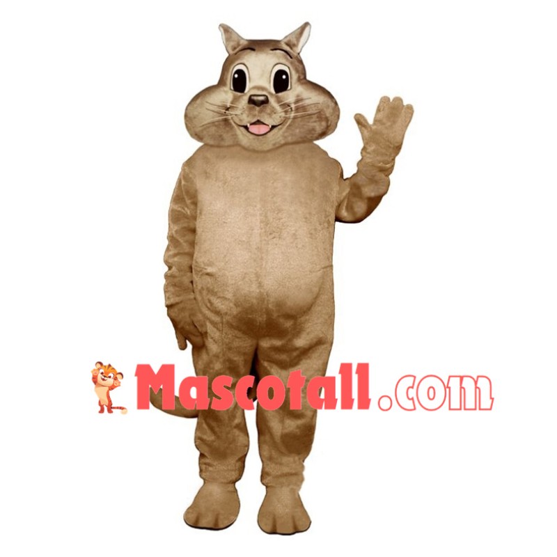 Lovely Beige Cat Mascot Costume 