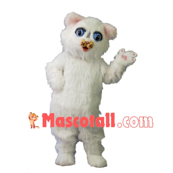 Snowball Kitten Mascot Costume 