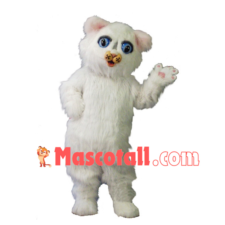 Snowball Kitten Mascot Costume 