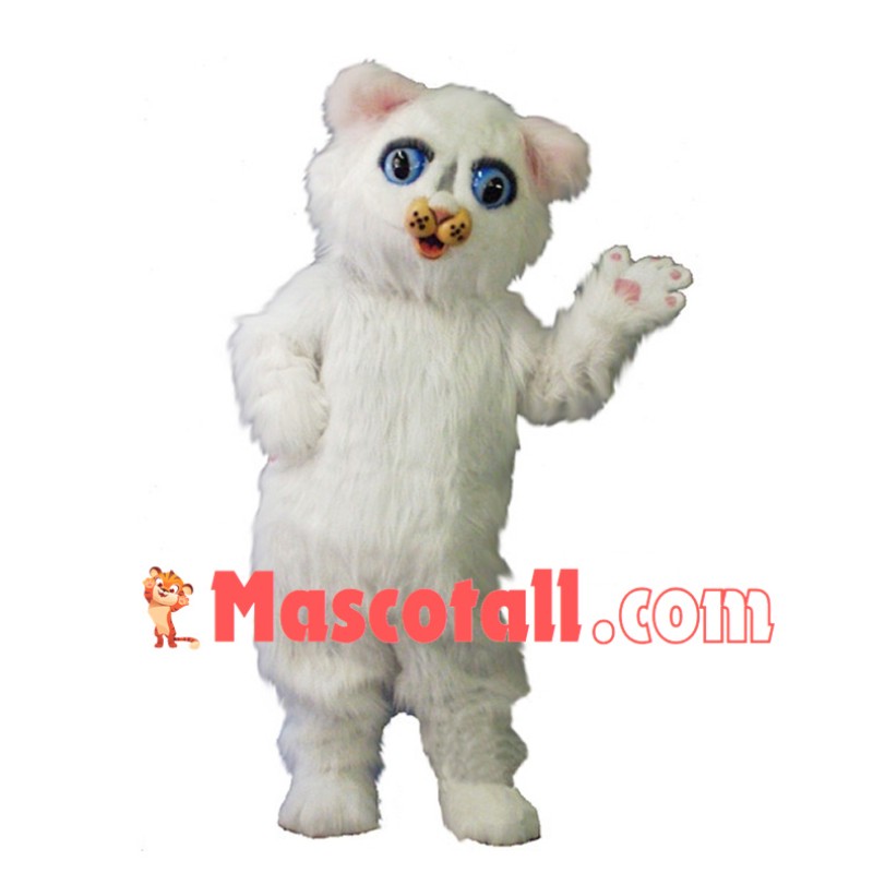 Snowball Kitten Mascot Costume 