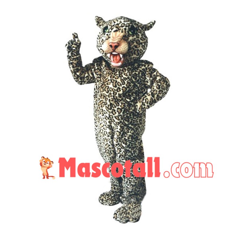 Scary Leopard Mascot Costume 