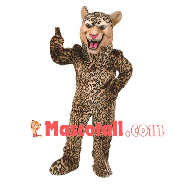 Howling Leopard Mascot Adult Costume 