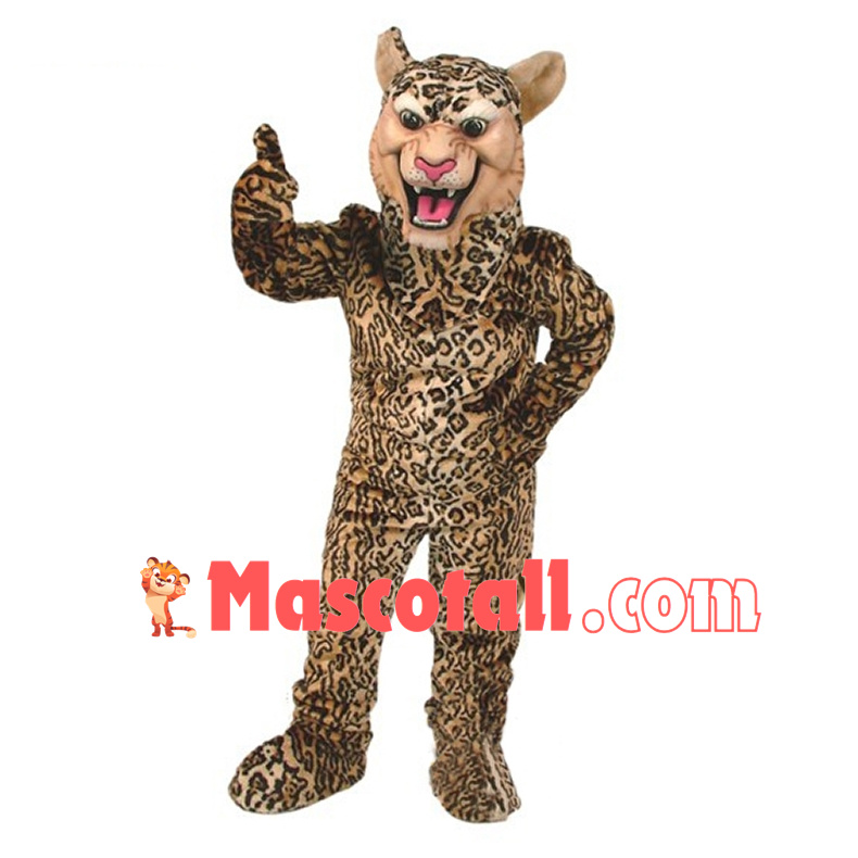 Howling Leopard Mascot Adult Costume 