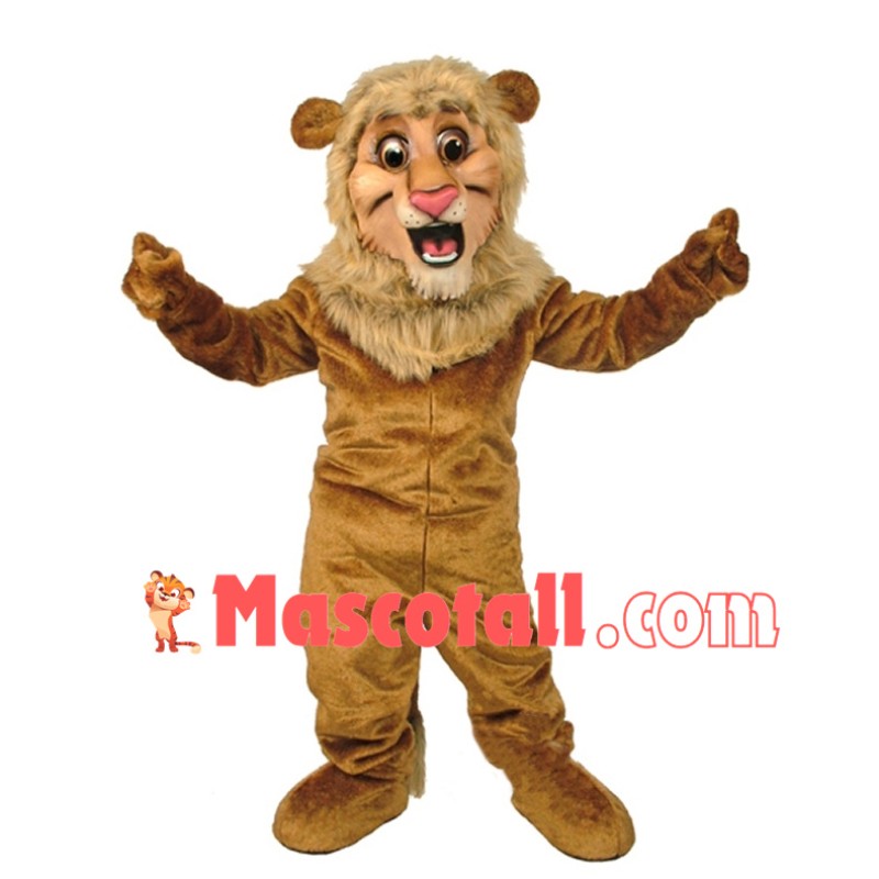 Happy Lion Mascot Adult Costume 