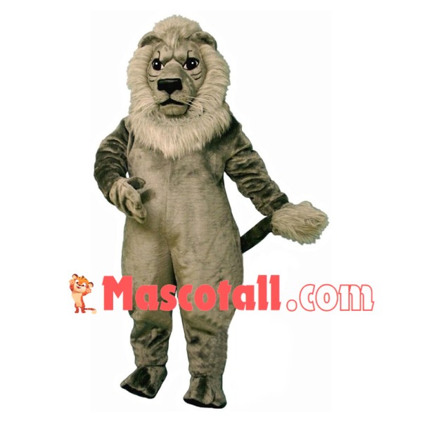 Grey Lion King Mascot Costume 