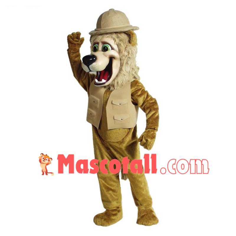 Explorer Lion Mascot Costume 