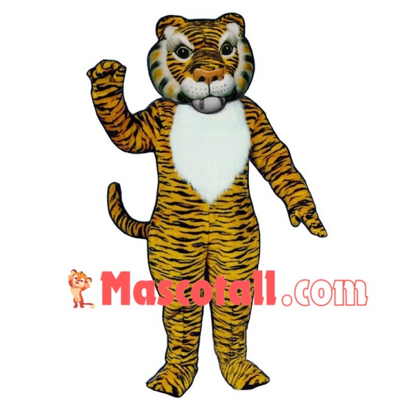 Adult Yellow Tiger Mascot Costume 