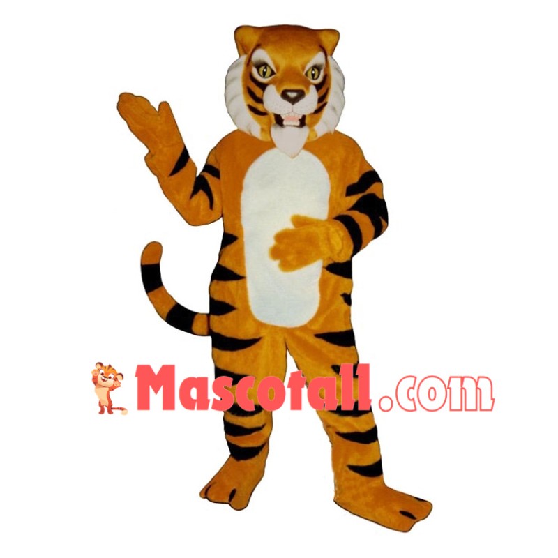 Yellow Tiger Mascot Costume 
