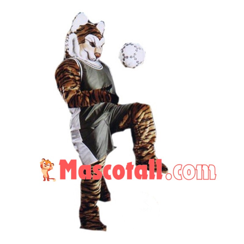 Sport Football Tiger Mascot Costume 