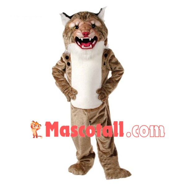 Growling Super Wildcat Mascot Costume 