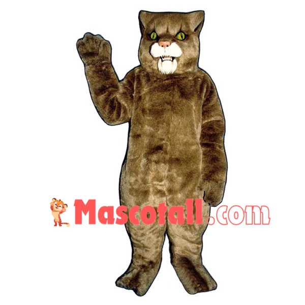 Grey Wildcat Mascot Costume 