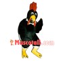 Black Rooster Mascot Costume 