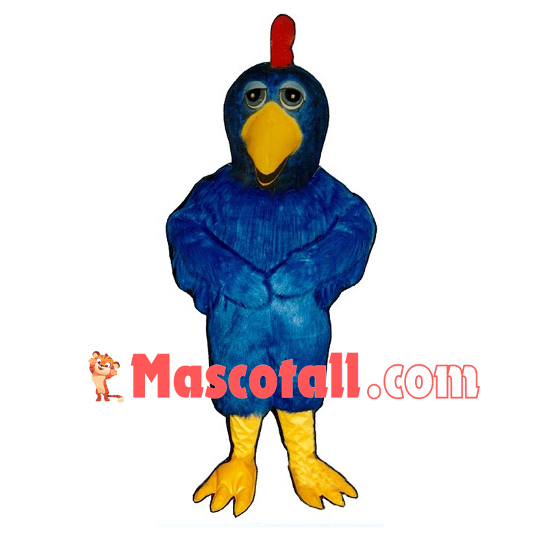 Blue Chicken Mascot Costume 