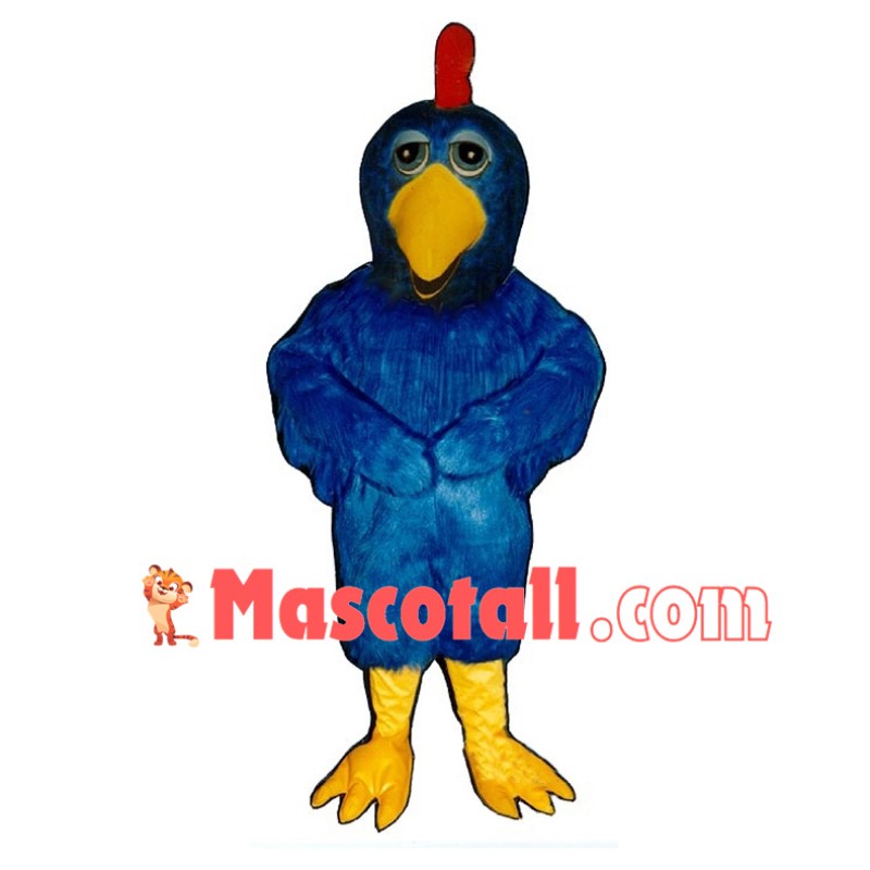 Blue Chicken Mascot Costume 