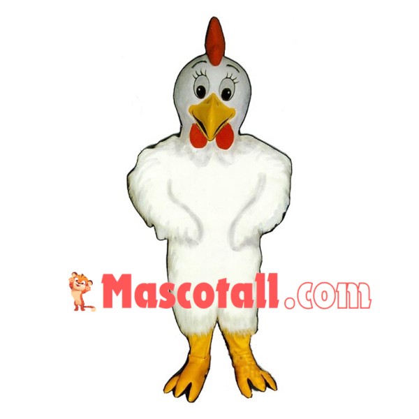 Little White Rooster Mascot Costume 