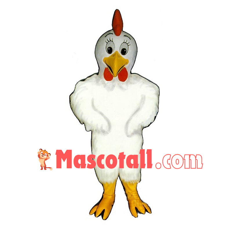 Little White Rooster Mascot Costume 
