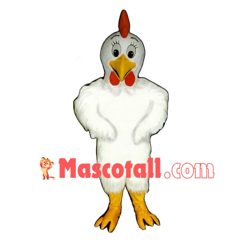 Little White Rooster Mascot Costume 