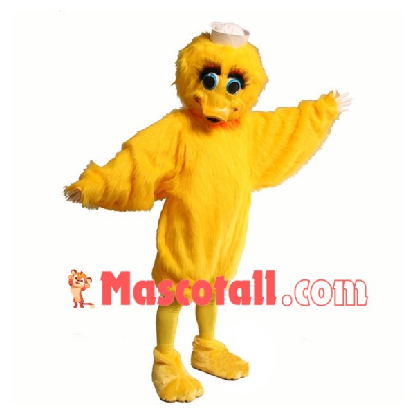 Sailor Little Duck Long Fur Mascot Costume 