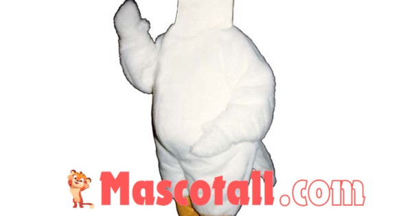 White Swan Mascot Costume