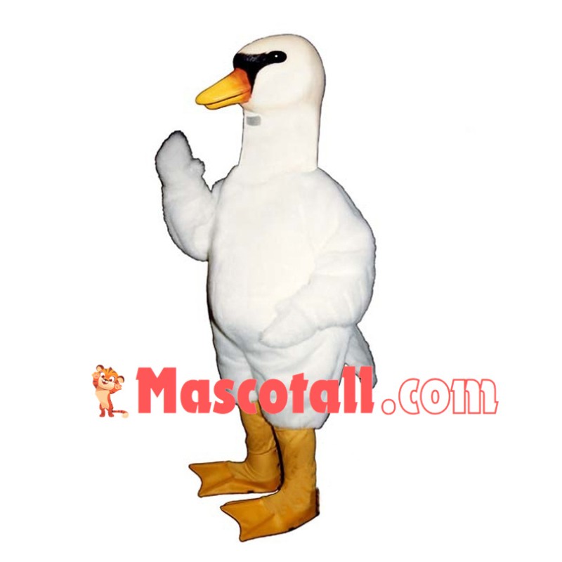 White Swan Mascot Costume