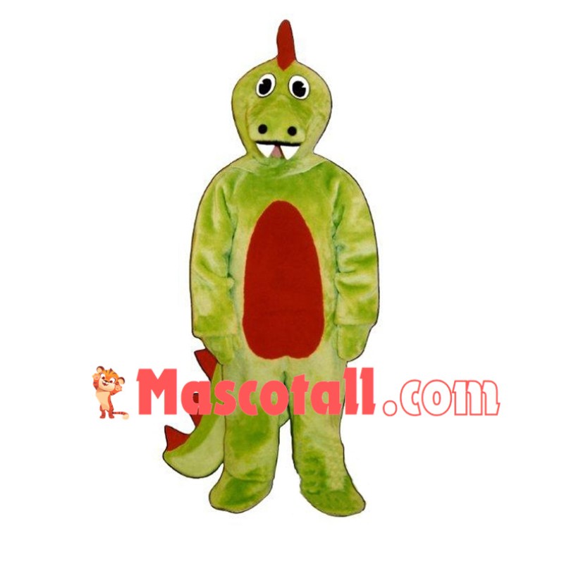 Green Dinosaur Mascot Costume 