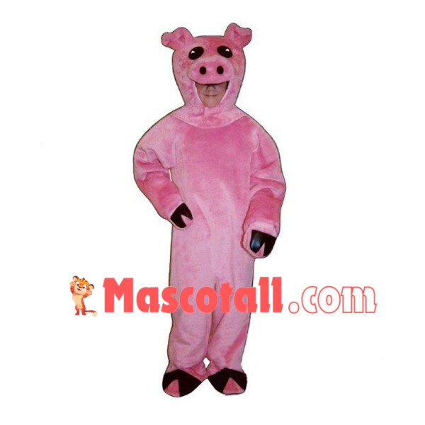 Pink Pig Mascot Costume	