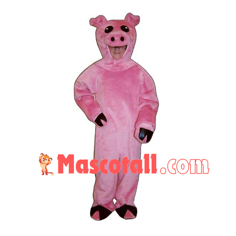 Pink Pig Mascot Costume	