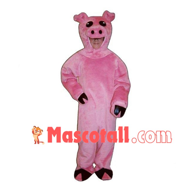 Pink Pig Mascot Costume	