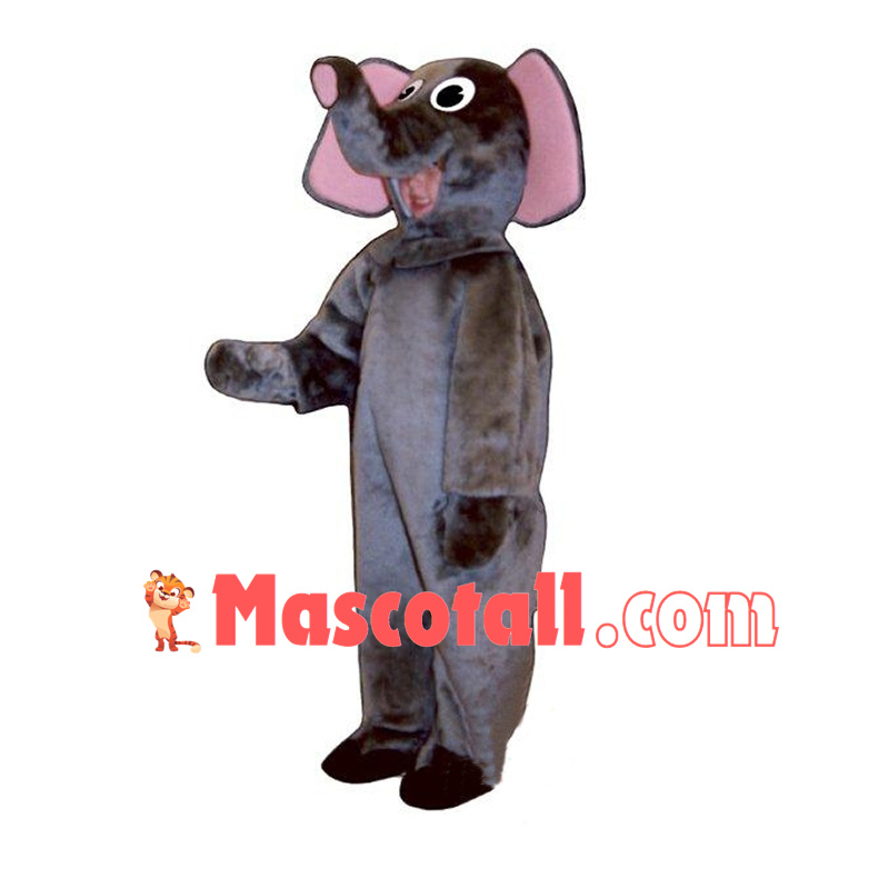 Grey Elephant Mascot Costume	