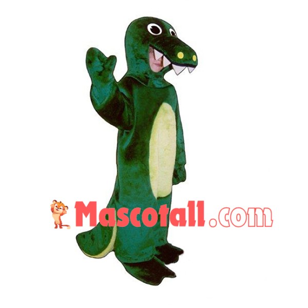 Green Crocodile Mascot Costume	