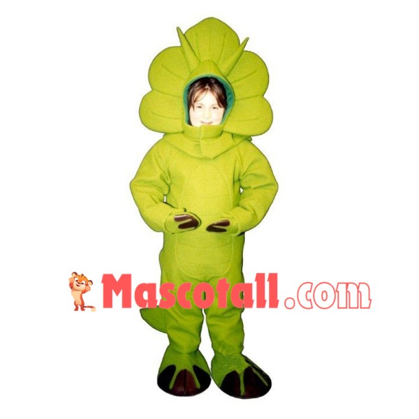 Yellow Triceratops Mascot Costume	