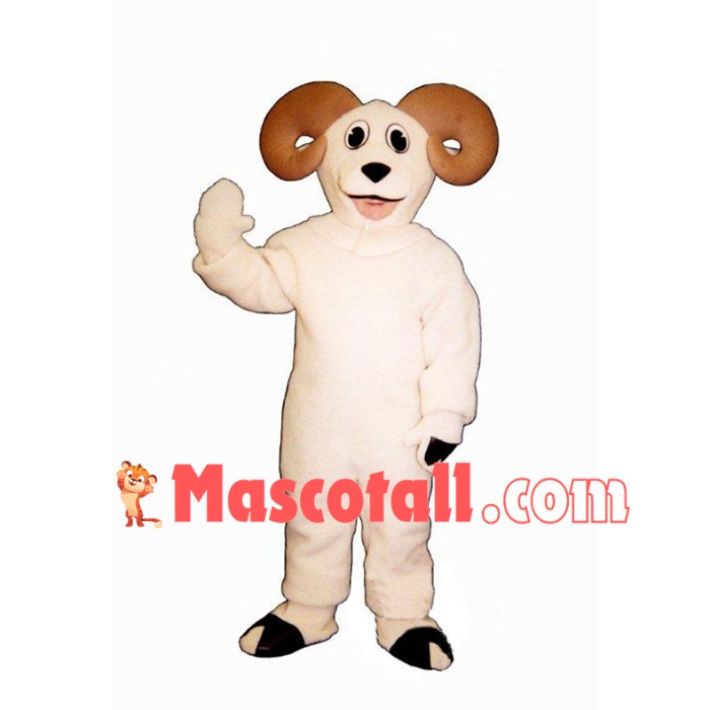 White Ram Animal Mascot Costume	