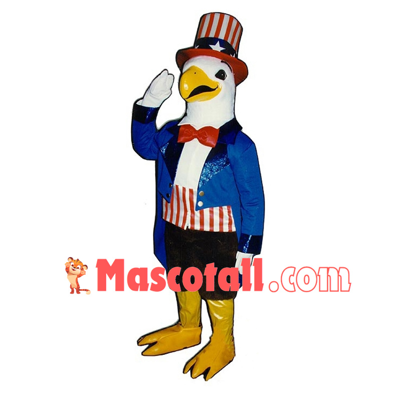 American Uncle Sam Bald Eagle Mascot Costume	