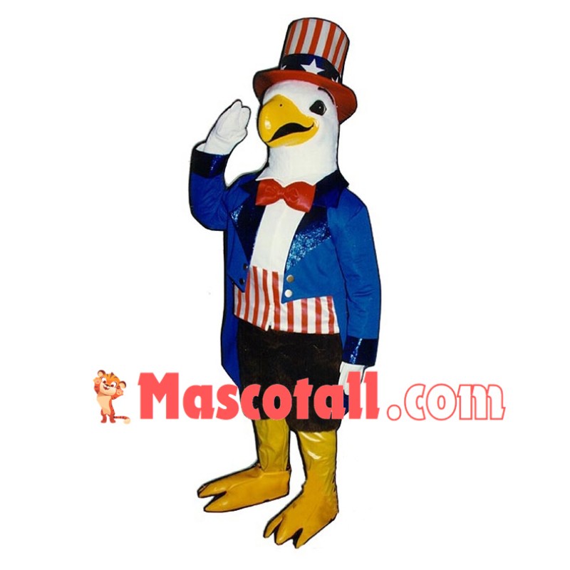 American Uncle Sam Bald Eagle Mascot Costume	