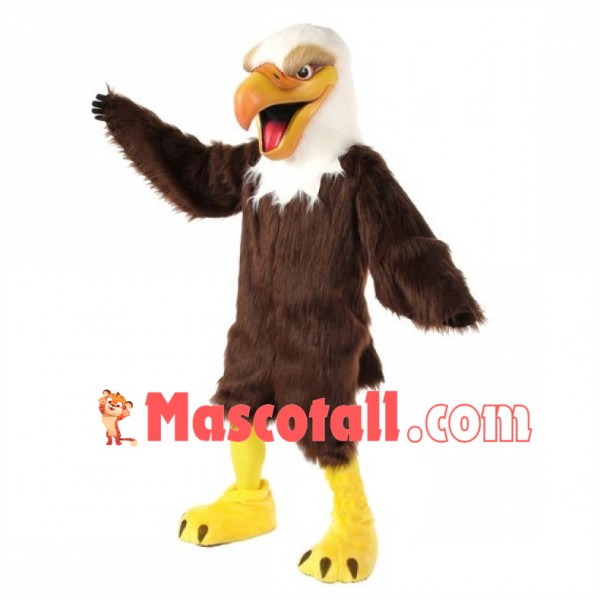 Professional Bald Eagle Long Fur Mascot Costume	