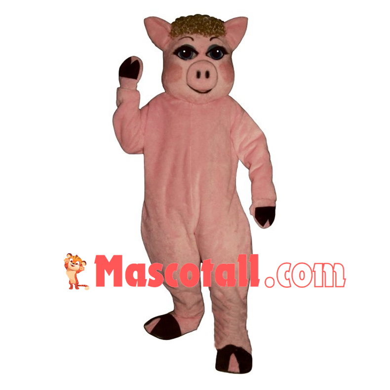 Lady Pig Mascot Costume	